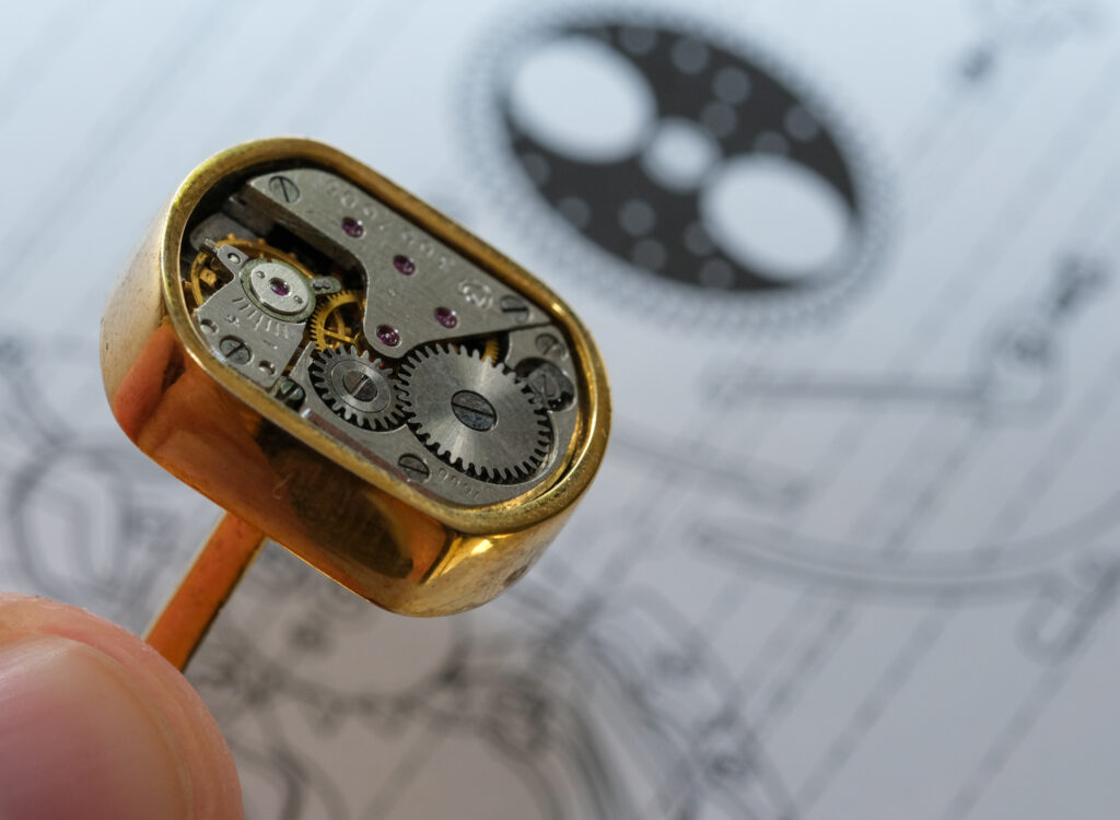 Watch-themed cufflinks