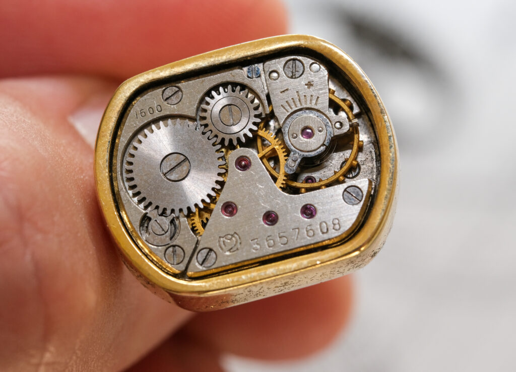 Watch-themed cufflinks
