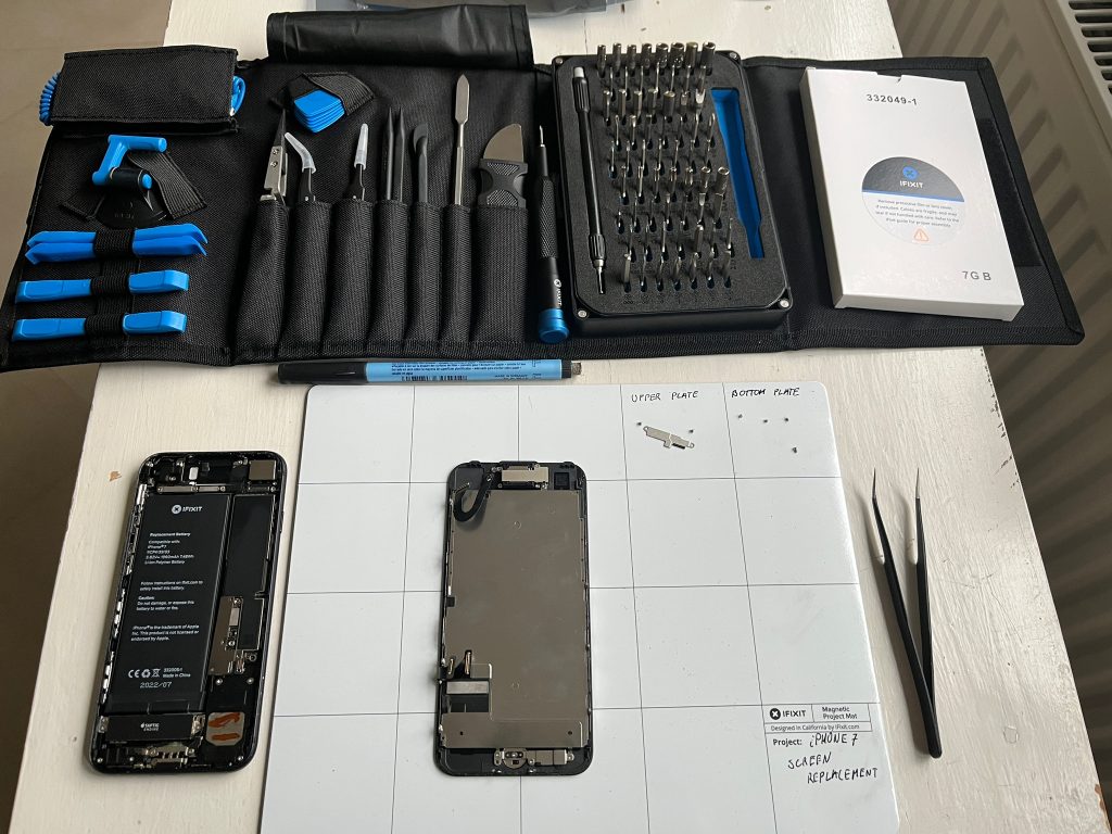iPhone 7 repair and the iFixit PRO tool kit