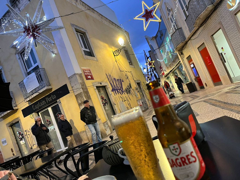 A beer in Faro