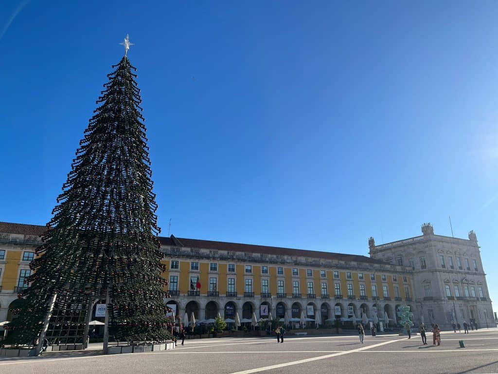 A Christmas tree in Lisbon