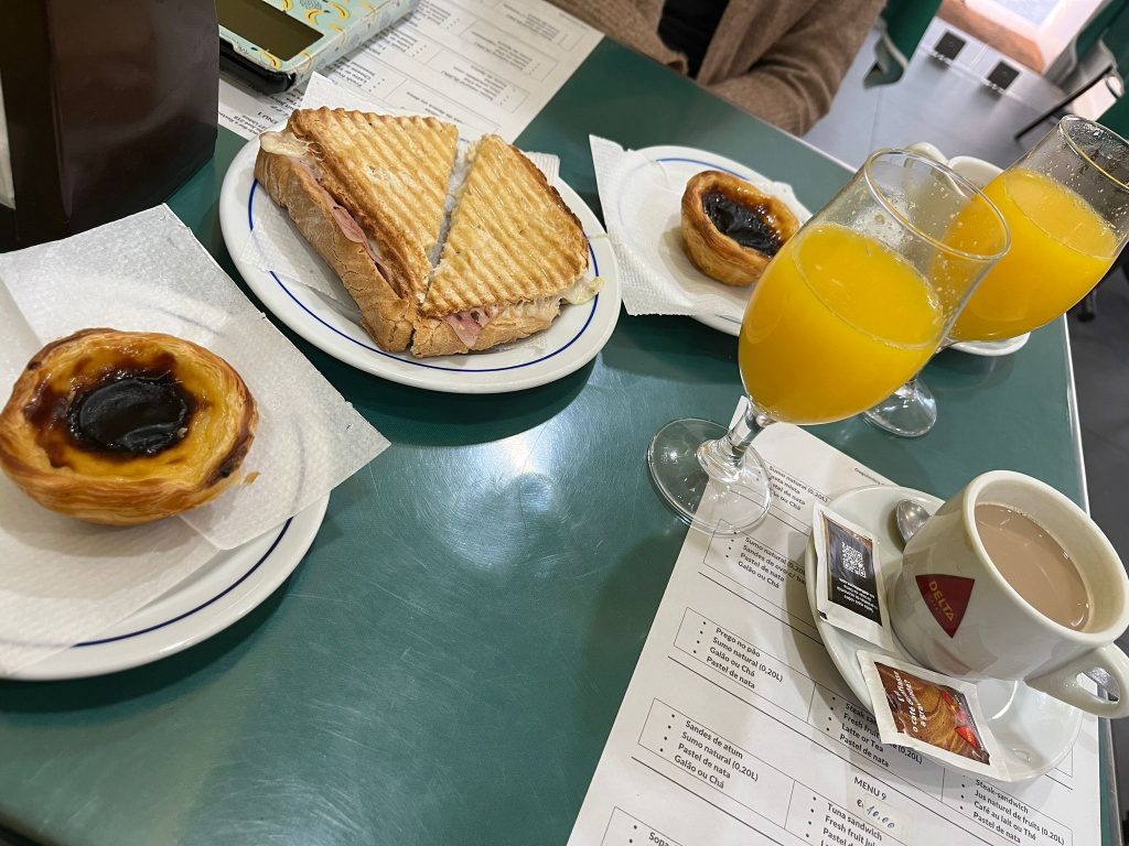 Portuguese breakfast