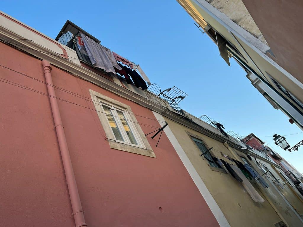 Hanging clothes