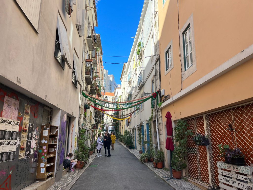 The green street of Lisbon