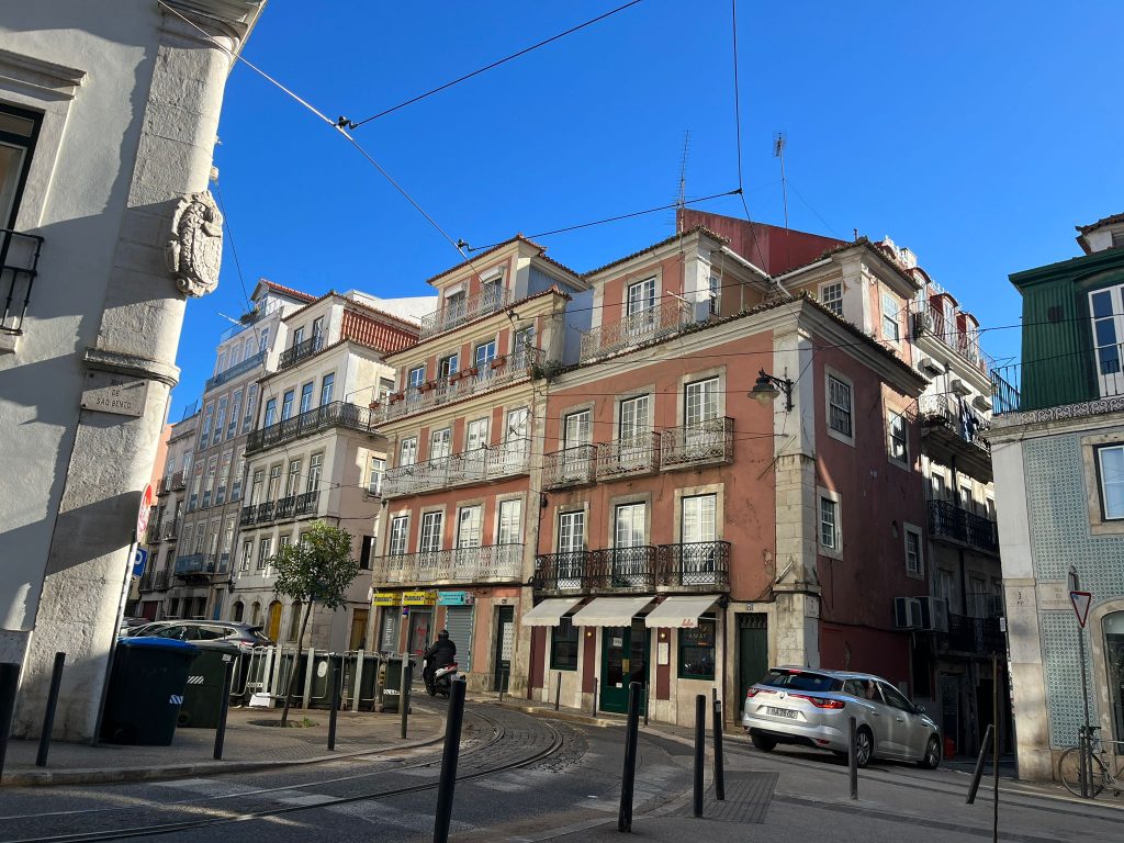 Lisbon building and streets