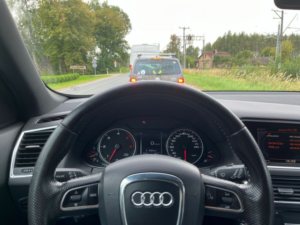 Driving an Audi Q5