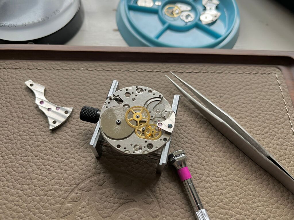 Assembling the gear train