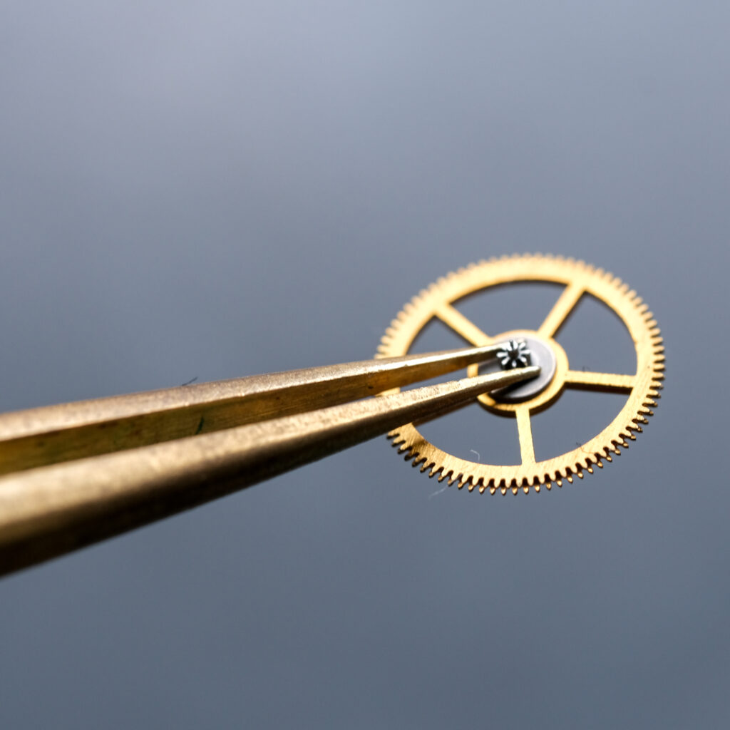 A gear up close