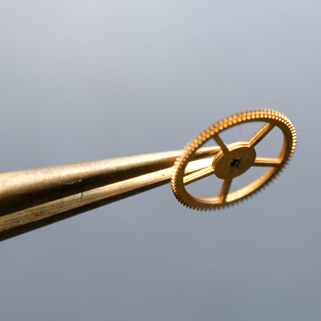 A gear up close