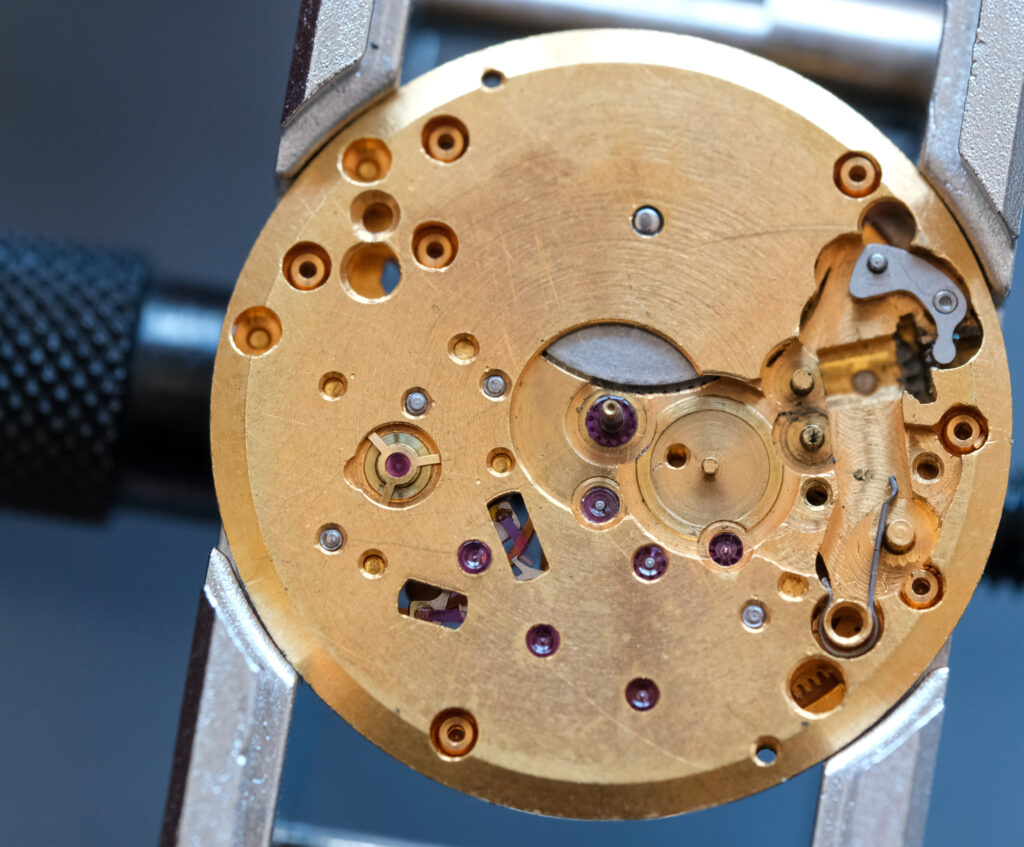The dial side disassembly