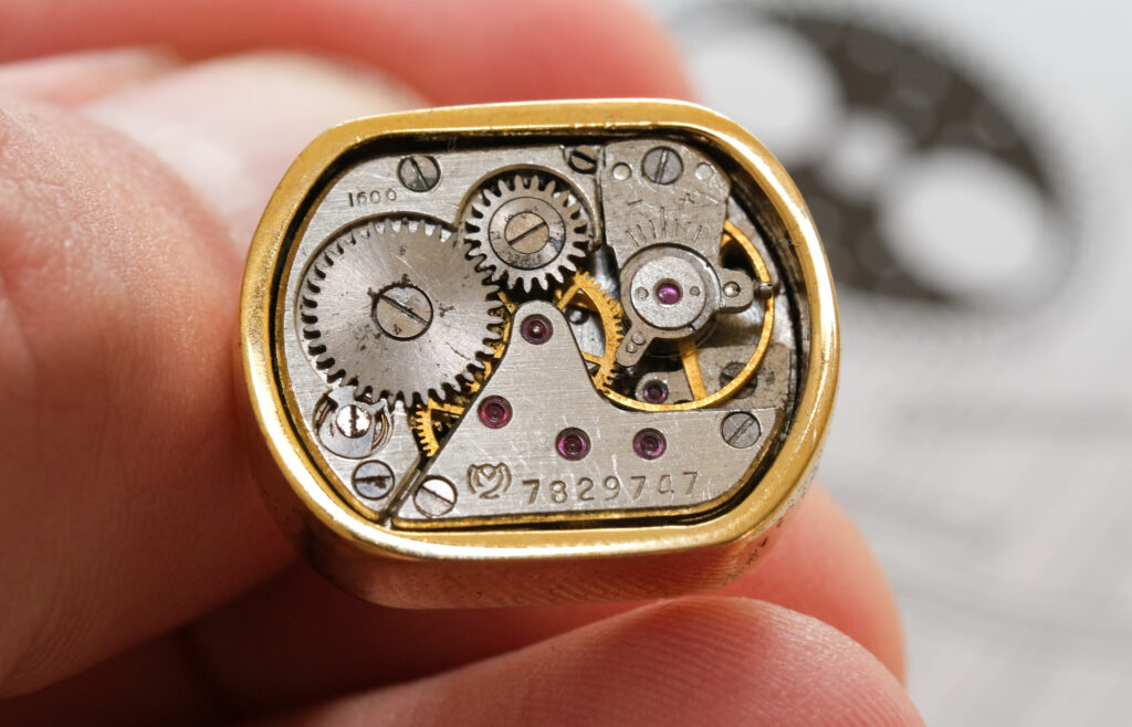 watch-themed cufflinks