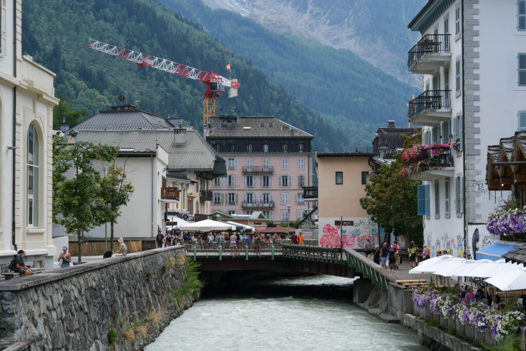 Chamonix and the river