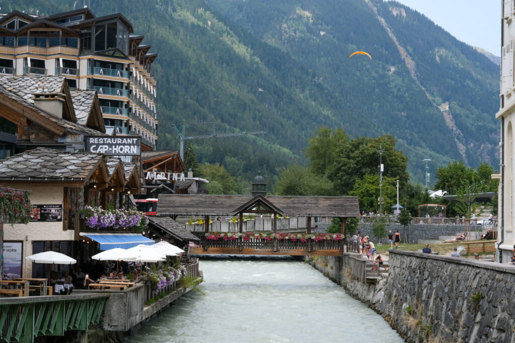 Chamonix and the river