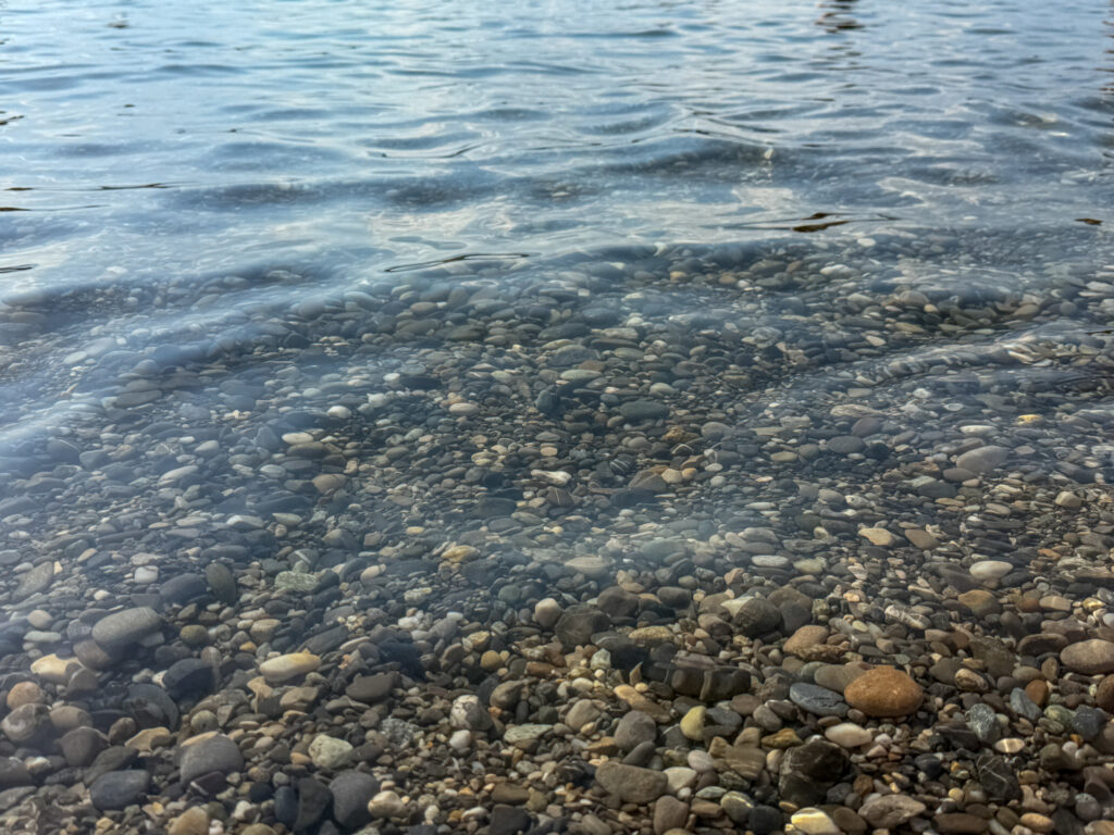Swimming in the lake